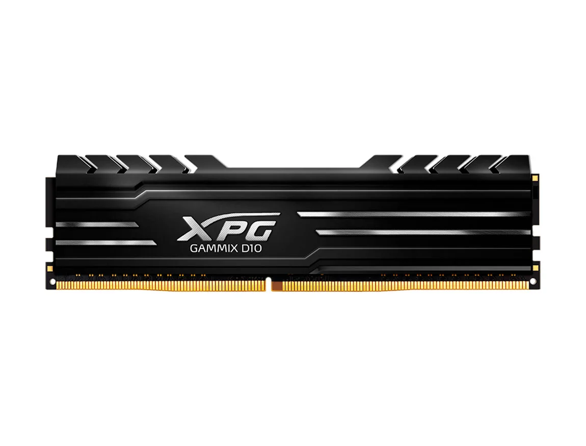 MEMORIA RAM ADATA XPG DDR4 8GB GAMMIX D10 NEGRO, FRECUENCIA 3000 MHZ, PARA PC DE ESCRITORIO (AX4U30008G16A-SB10)